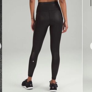 Lululemon Wunder Train High-Rise Tight 25” Radiate Foil Print Black 8